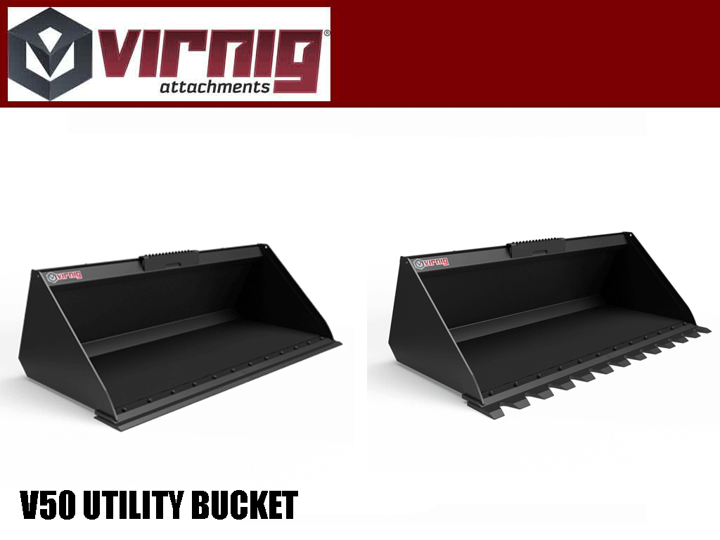 Virnig V50 Utility Bucket for skid steer loaders