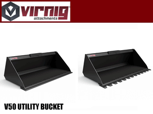 Virnig V50 Utility Bucket for skid steer loaders