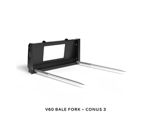 VIRNIG Bale Spears for skid steer loaders