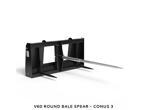 VIRNIG Bale Spears for skid steer loaders