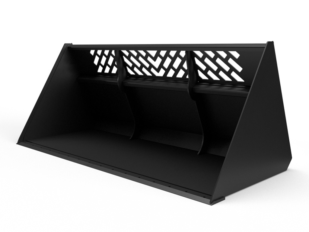 Virnig V60 Snow and Light Material Bucket for skid steer loader