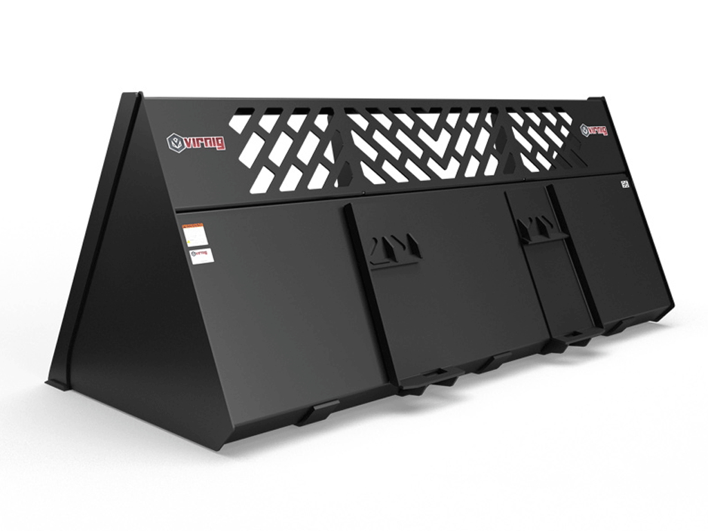 Virnig V60 Snow and Light Material Bucket for skid steer loader