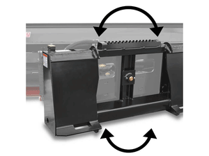 Virnig V60 Trip Edge Angle Snow Blade for machines with skid steer loader mounting