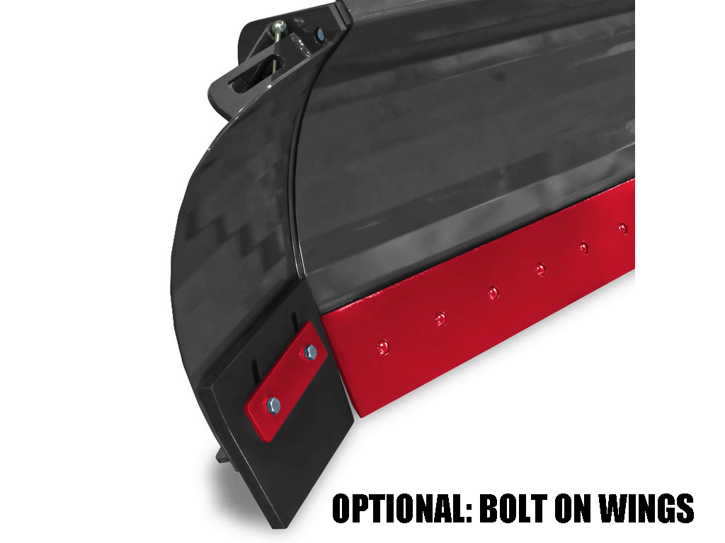 Virnig V60 Trip Edge Angle Snow Blade for machines with skid steer loader mounting