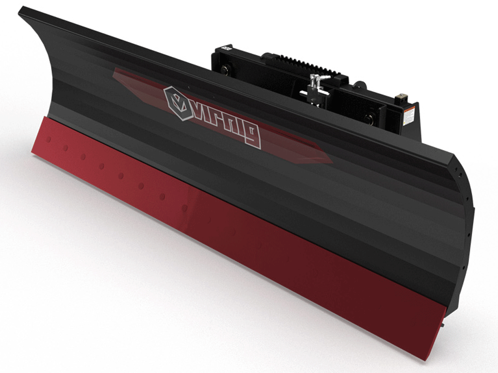 Virnig V60 Trip Edge Angle Snow Blade for machines with skid steer loader mounting