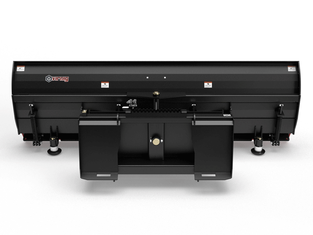 Virnig V60 Trip Edge Angle Snow Blade for machines with skid steer loader mounting