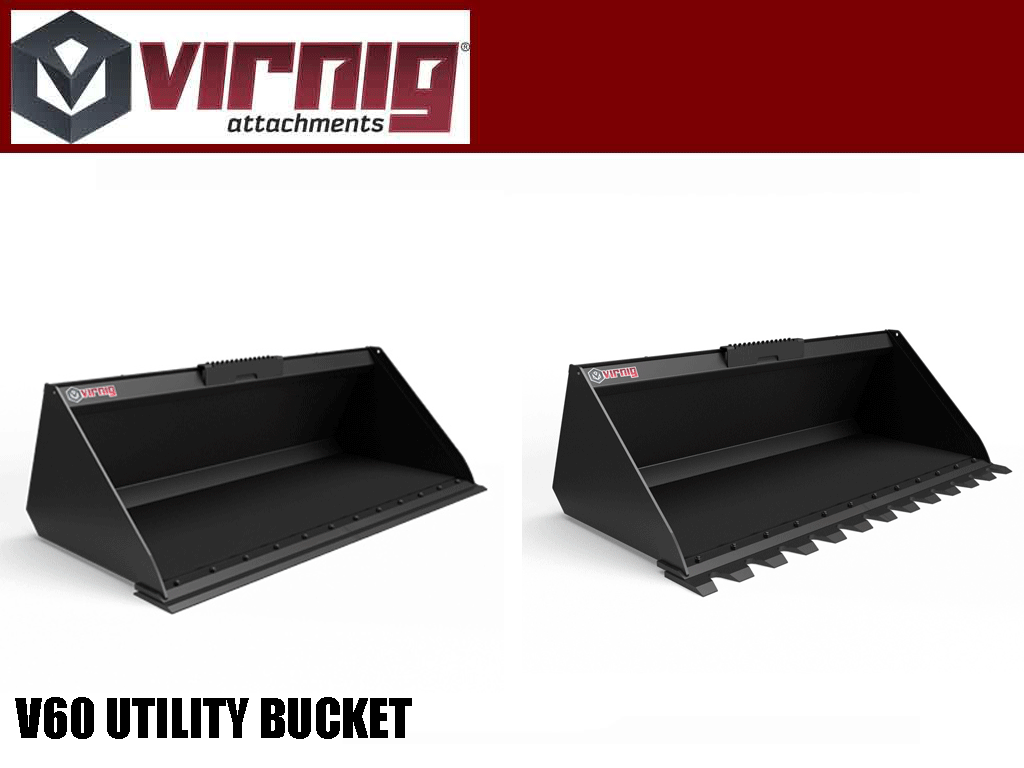 Virnig V60 Utility Bucket for skid steer loaders