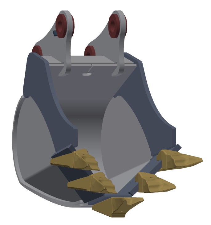 Backpush Bucket Rear TAG V-Bottom Buckets for 140000-160000 lbs. Backhoes