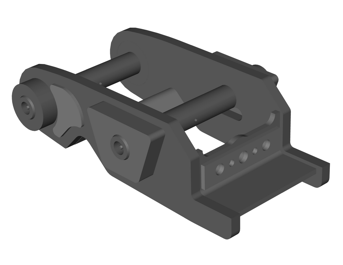Acopladores Werk-Brau Wedge Lock para 2,100-7,500 lbs. Excavadoras (mini 76 y 1)