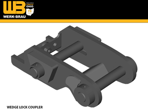 Werk-Brau Wedge Lock couplers for 11,000-16,000 lbs. Excavators (mini 3 & 4)