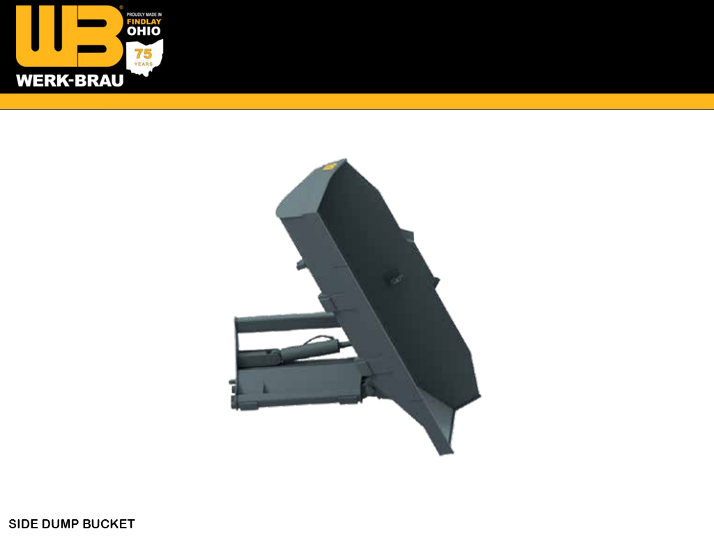 WERK BRAU Hydra-Clamp Cuchara y rastrillo para excavadoras 24,000 - 42,000 lbs (12 &amp; 15MT)