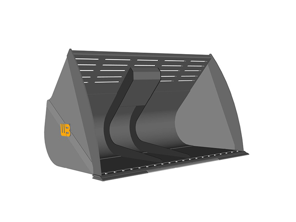 WERK-BRAU Light Material Wood Chip Loader buckets for Wheel loaders 30,000 - 33,000 lbs. (class 3.5)