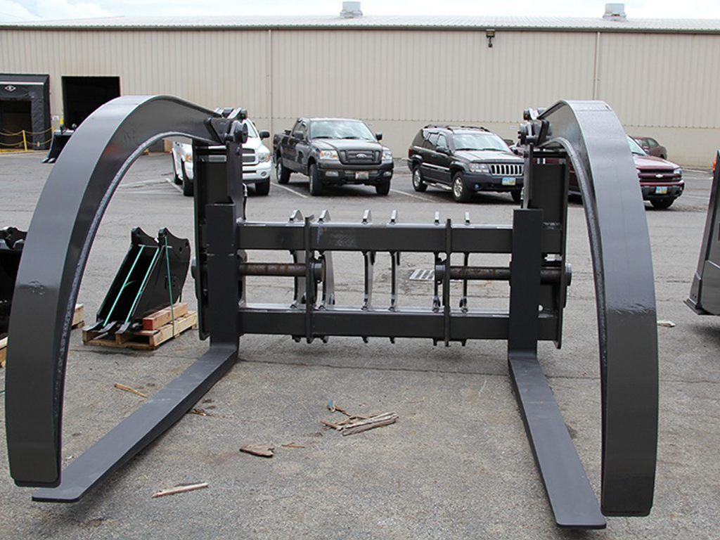 WERK-BRAU Wishbone Grapple Forks for Wheel loaders 14,000 - 30,000 lbs. (class 1, 2 & 3)
