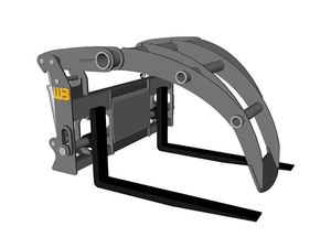 WERK-BRAU Wishbone Grapple Forks for Wheel loaders 33,000 - 51,000 lbs. (class 4 & 5)