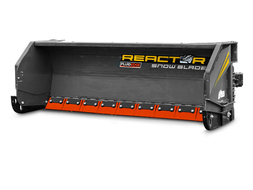AMI Reactor 4-in-1 Hydraulic Wing Angle Blade with Segmented Fluid Edge 2.75 to 3.0 Yard wheel loaders