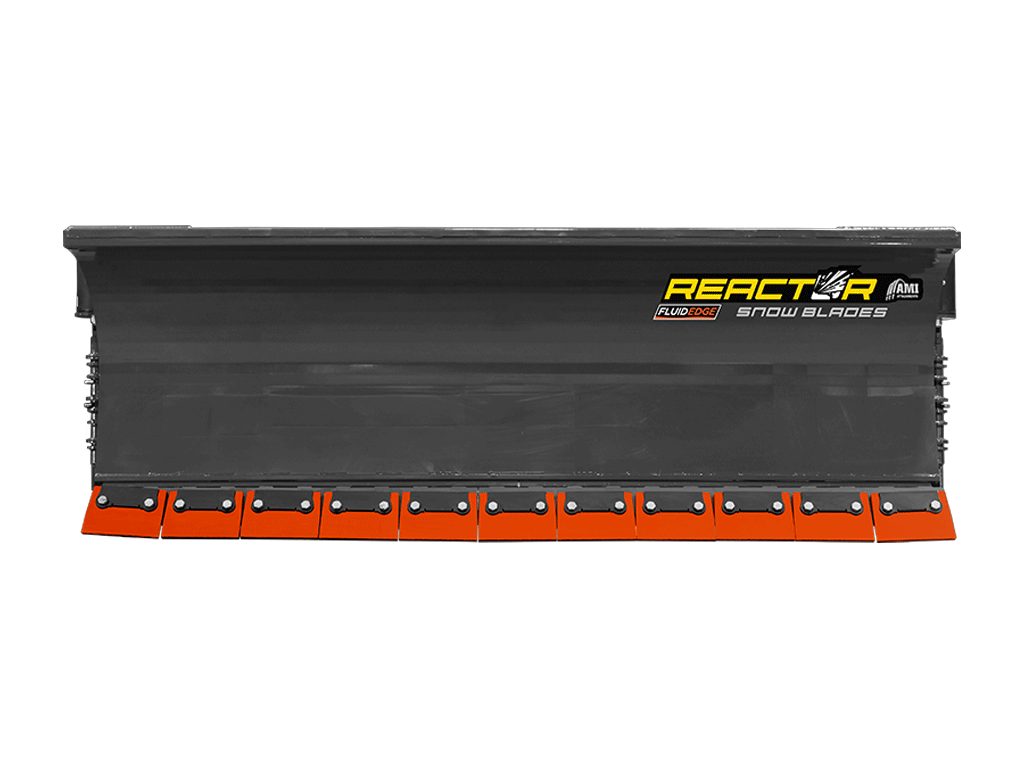 AMI Reactor 4-in-1 Hydraulic Wing Angle Blade with Segmented Fluid Edge 2.75 to 3.0 Yard wheel loaders