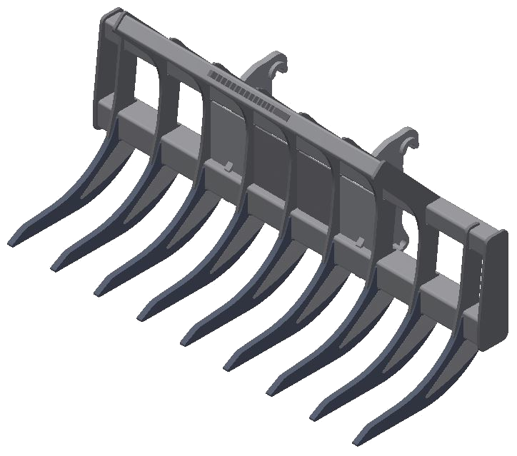 TAG Standard Loader Rakes for Wheel Loaders