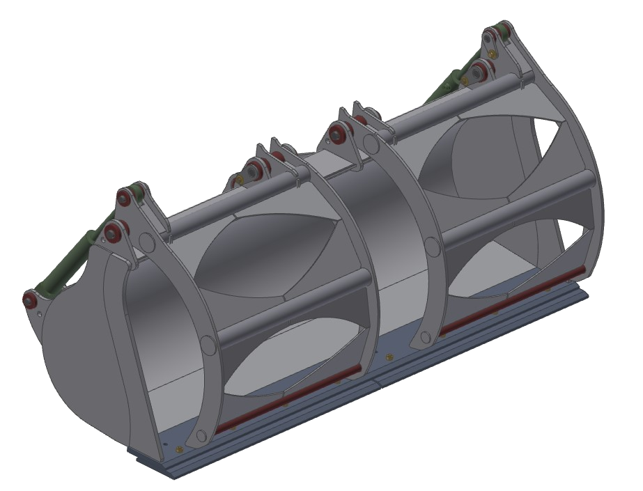 Cucharones de reciclaje de basura TAG para cargadores de ruedas