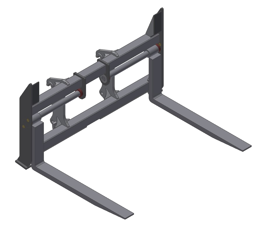 TAG Manual Adjustable Construction Forks for Class 800 Wheel Loaders