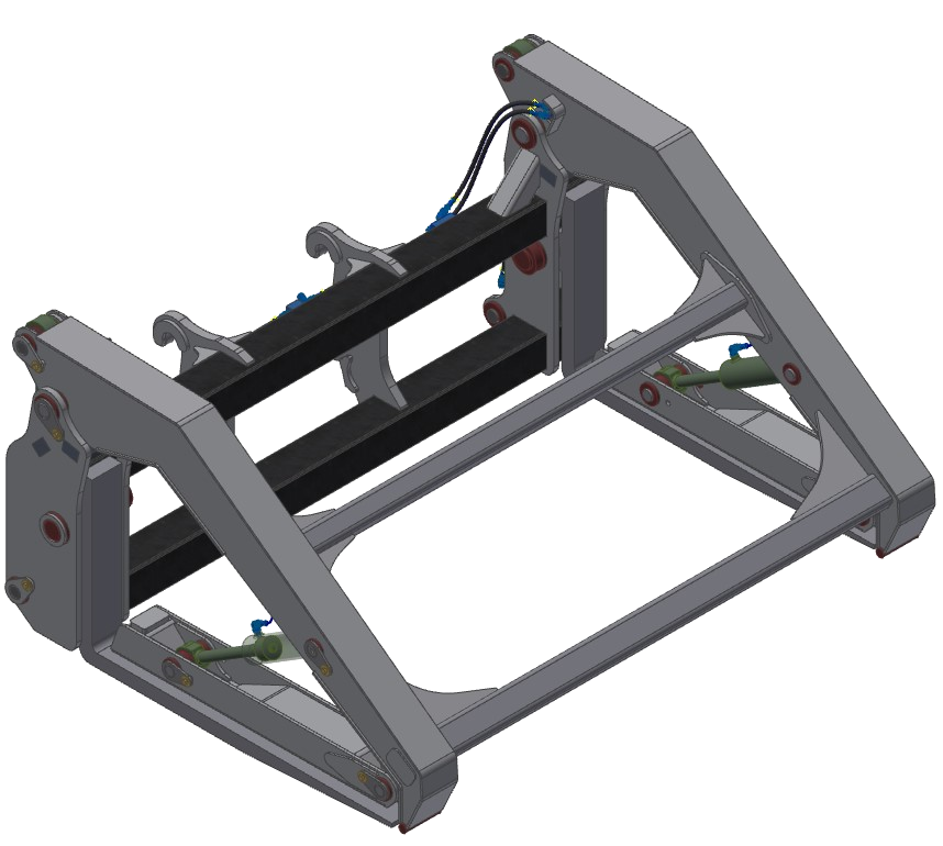 TAG Pipe Grapple Forks for Wheel Loaders