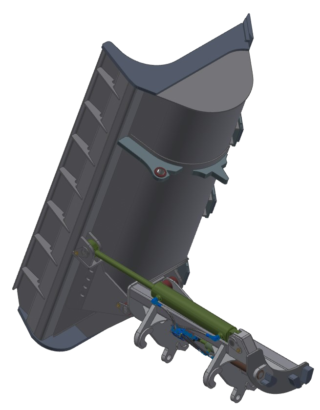 Cucharones de reciclaje de basura TAG para cargadores de ruedas