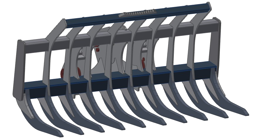 TAG Stacking Loader Rakes for Wheel Loaders