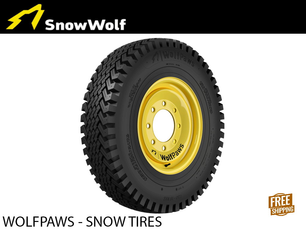 Snow Wolf WolfPaws snow tires for Bobcat Toolcats
