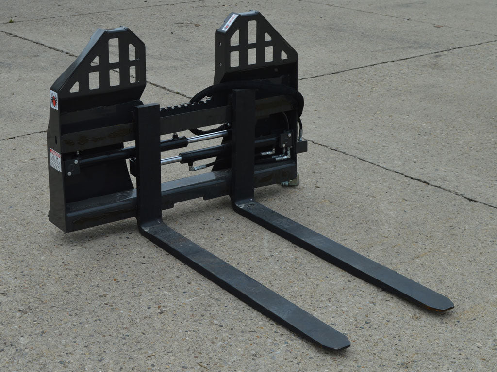 Spider Forks SPIDER walk thru hydraulic pallet forks for skid steer