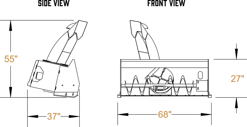 CID Snow Blowers for Skid Steers