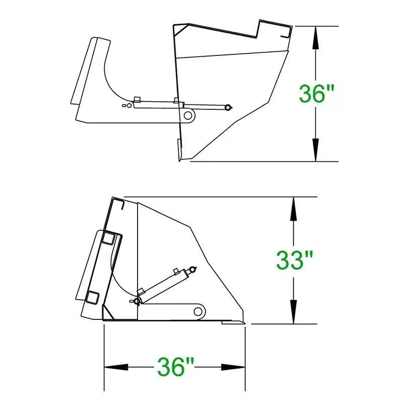 Cucharones de alto descarga CID para minicargadores