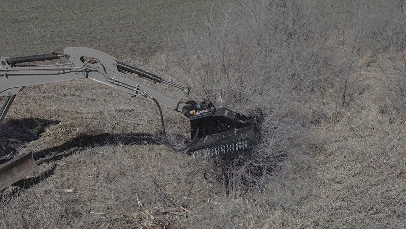 VIRNIG X30 desbrozadora rotativa para excavadora