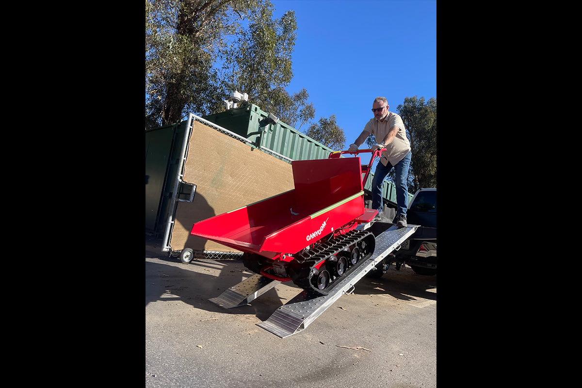 Canycom BFP602 Walk-Behind Rubber Track Carrier