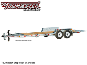 TowMaster T-12DT drop-deck tilt trailer