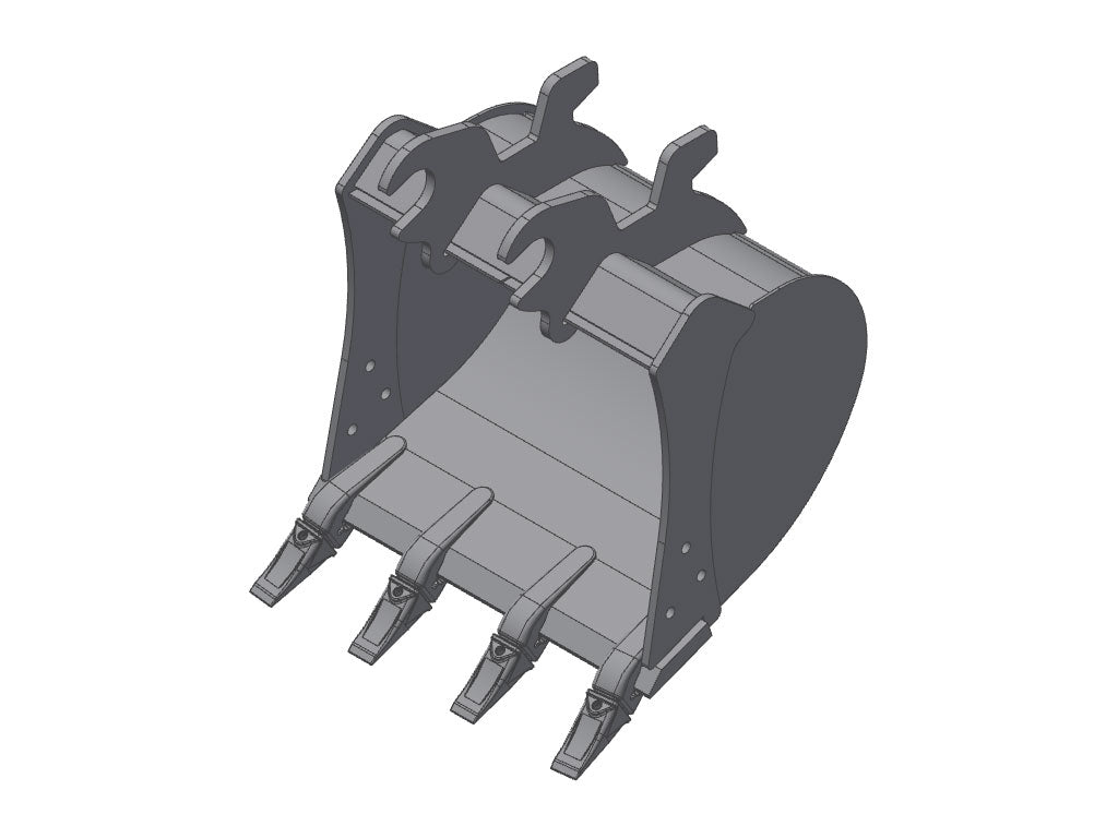 TAG WEDGE LOCK DIRT BUCKETS FOR JOHN DEERE AND HITACHI, 2500 LB TO 14000 LB EXCAVATORS