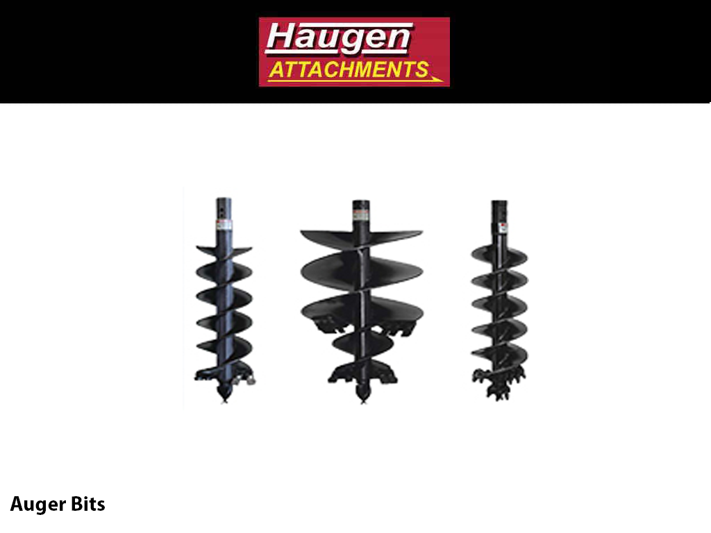 HAUGEN AUGER BITS FOR SKID STEERS