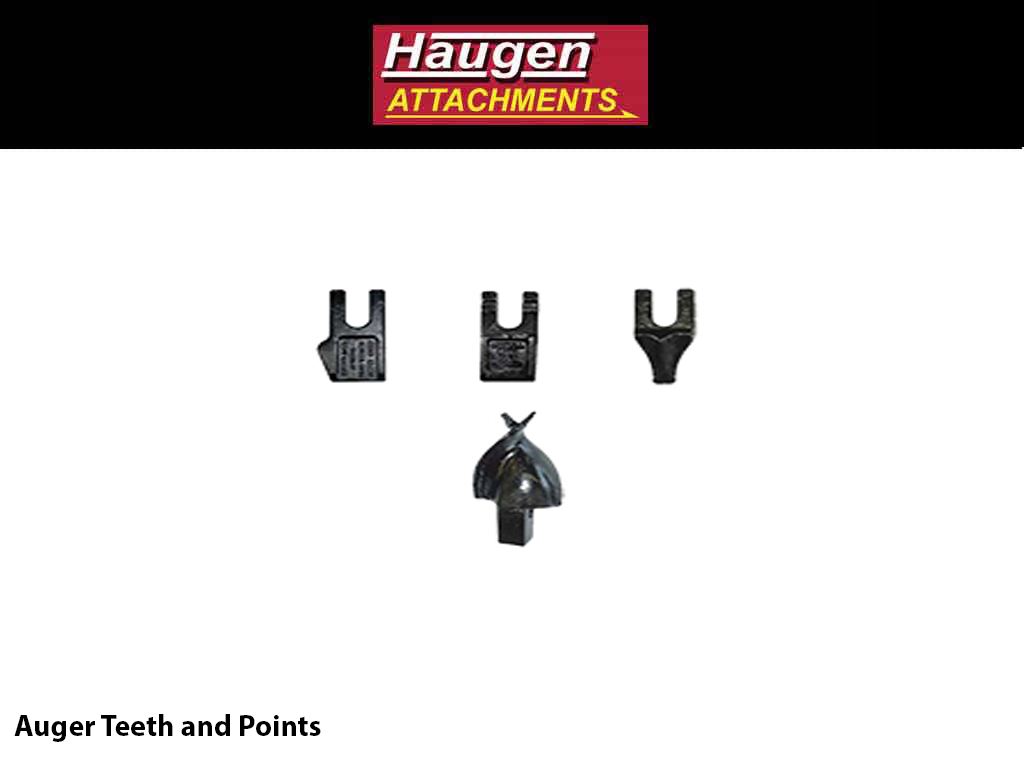 HAUGEN AUGER REPLACEMENT AUGER TEETH AND POINTS FOR SKID STEERS
