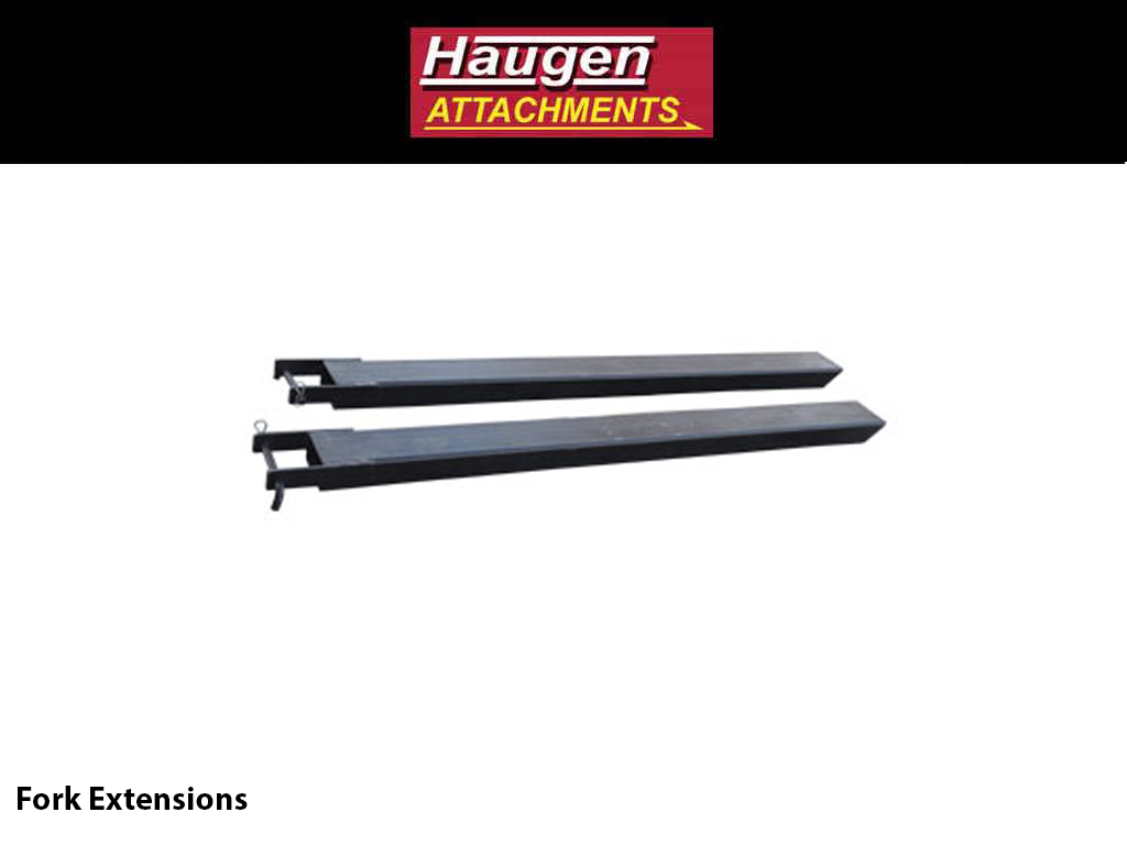 HAUGEN FORK EXTENSIONS FOR FORKLIFTS/TELEHANDLERS