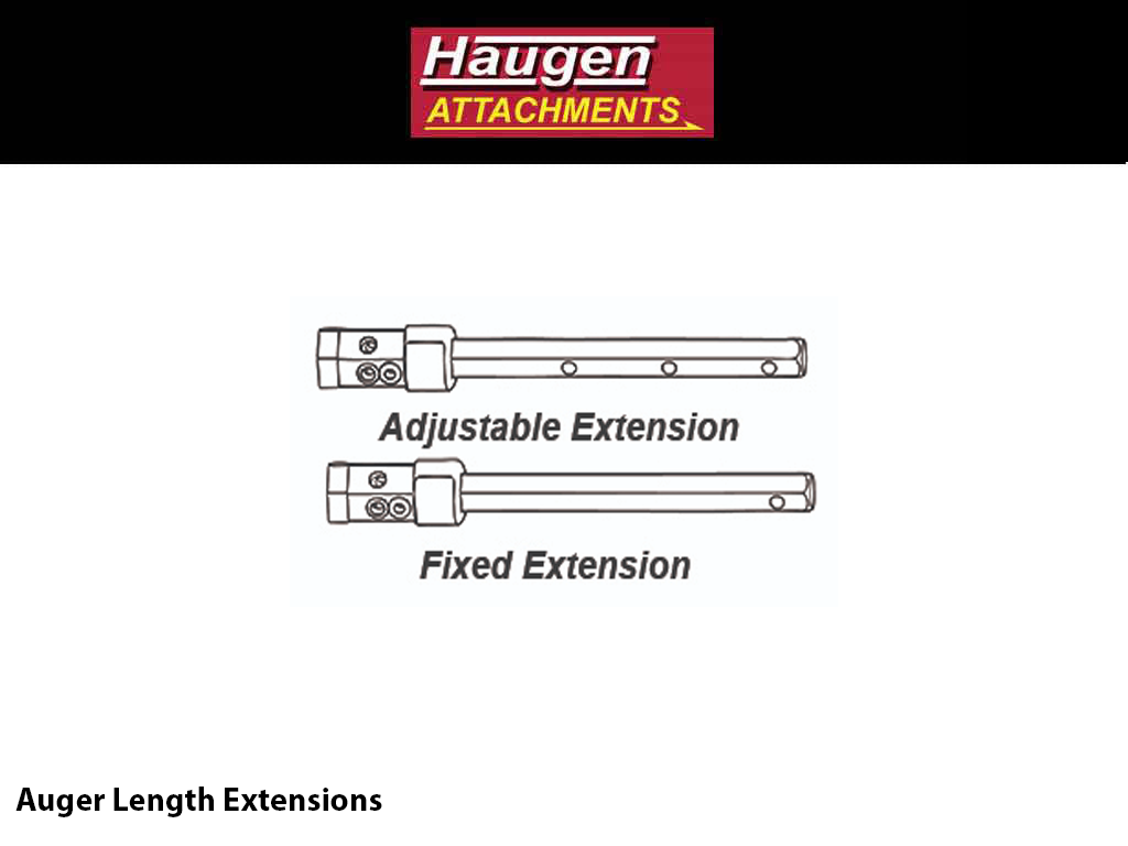 EXTENSIONES DE LONGITUD DE SINFÍN HAUGEN PARA MINICARGADORES