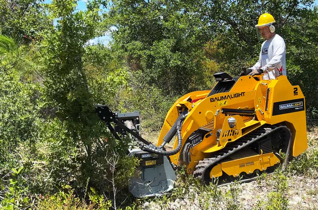 BaumaLight MS530M drum mulcher for Mini Loaders