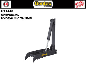 HT1440 Gentec Universal hydraulic excavator thumbs, 10000-22000 lbs excavators