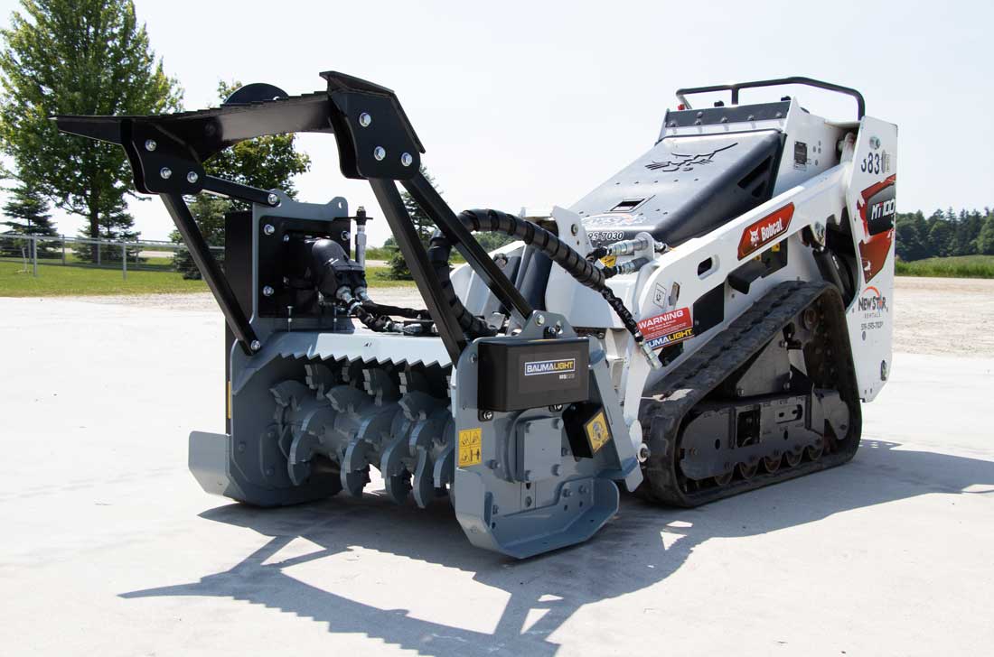 BaumaLight MS530M drum mulcher for Mini Loaders