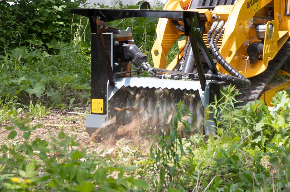 BaumaLight MS530M drum mulcher for Mini Loaders