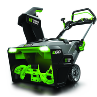 EGO 21" Power Plus snow blower with peak power and steel blade
