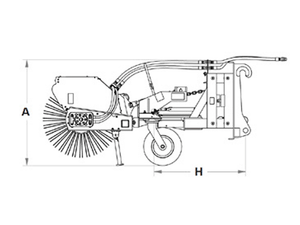 PALADIN / SWEEPSTER Backhoe Loader Angle Sweeper