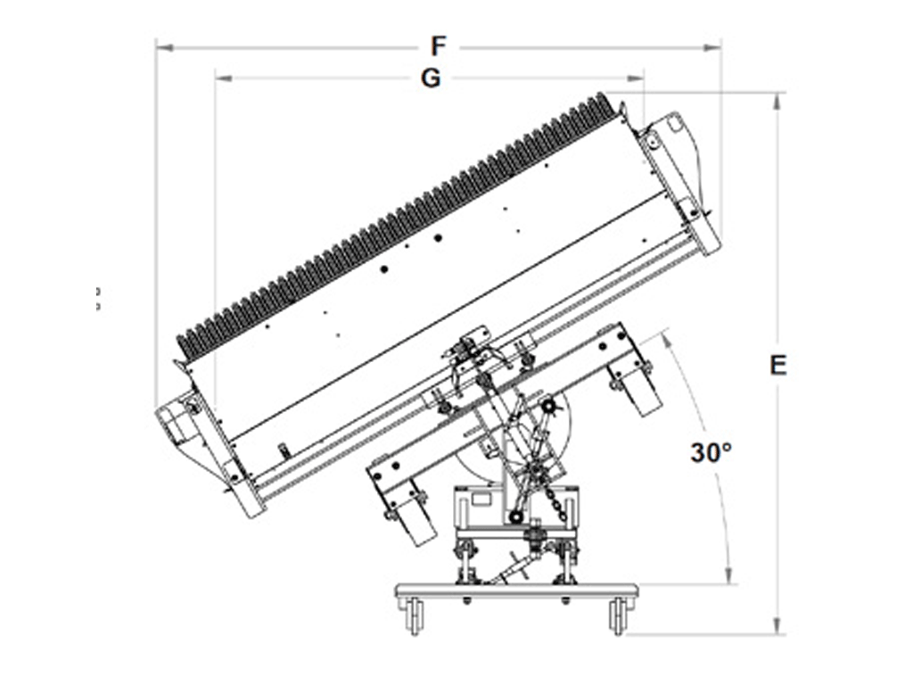 PALADIN / SWEEPSTER Backhoe Loader Angle Sweeper