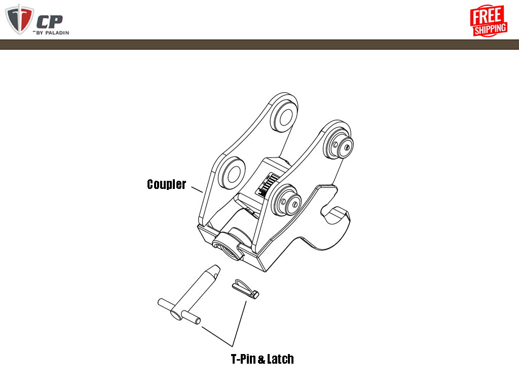 PALADIN / CP T-PINS for quick hitch couplers