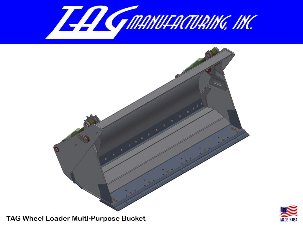 Cucharones de reciclaje de basura TAG para cargadores de ruedas