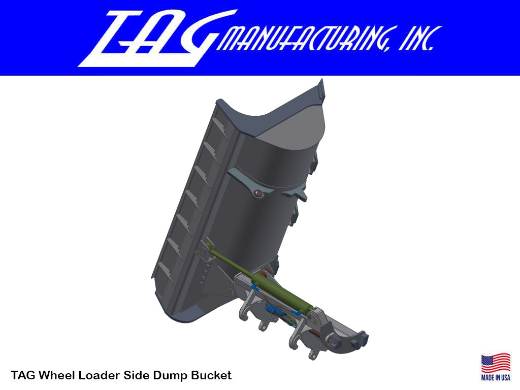 Cucharones de reciclaje de basura TAG para cargadores de ruedas