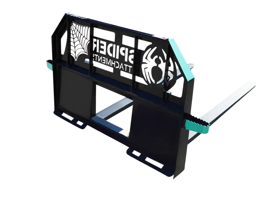 Horquillas para paletas con marco de servicio extremo SPIDER para minicargadora