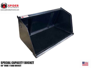 SPIDER special capacity 1 yard heavy duty bucket
